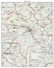 Tarboro Township, North Carolina 1905 Old Town Map Custom Print - Edgecombe Co