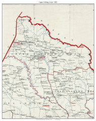 Upper Fishing Creek Township, North Carolina 1905 Old Town Map Custom Print - Edgecombe Co