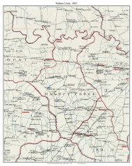Walnut Creek Township, North Carolina 1905 Old Town Map Custom Print - Edgecombe Co
