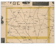 Dcedar Grove Township, North Carolina 1891 Old Town Map Custom Print - Orange Co