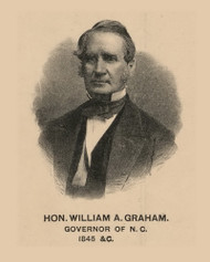 Governor Graham, North Carolina 1891 Old Town Map Custom Print - Orange Co