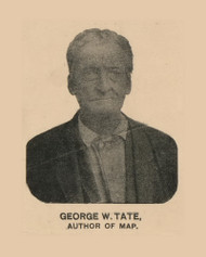 George Tate, Map Author, North Carolina 1891 Old Town Map Custom Print - Orange Co