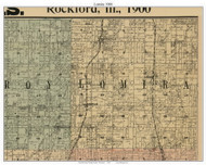 Lomira, Wisconsin 1900 Old Town Map Custom Print - Dodge Co.