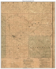 Bridge Creek and Fairchild, Wisconsin 1878 Old Town Map Custom Print - Eau Claire Co.