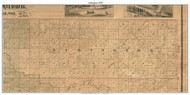 Ludington, Wisconsin 1878 Old Town Map Custom Print - Eau Claire Co.