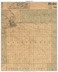 Washington, Wisconsin 1878 Old Town Map Custom Print - Eau Claire Co.