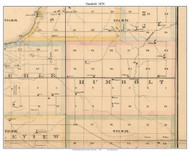 Humbolt, Wisconsin 1870 Old Town Map Custom Print - Brown Co.