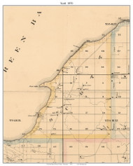 Scott, Wisconsin 1870 Old Town Map Custom Print - Brown Co.