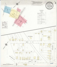 Clayton, Delaware 1910 - Old Map Delaware Fire Insurance Index
