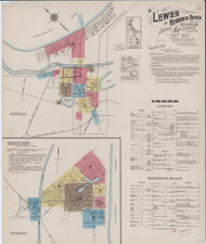 Lewes, Delaware 1922 - Old Map Delaware Fire Insurance Index