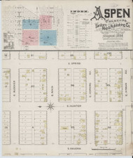Aspen, Colorado 1886 - Old Map Colorado Fire Insurance Index