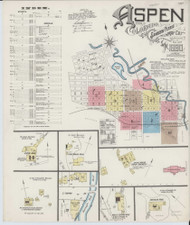 Aspen, Colorado 1890 - Old Map Colorado Fire Insurance Index