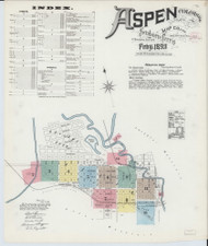 Aspen, Colorado 1893 - Old Map Colorado Fire Insurance Index