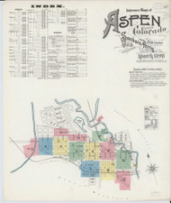 Aspen, Colorado 1898 - Old Map Colorado Fire Insurance Index