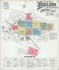 Boulder, Colorado 1900 - Old Map Colorado Fire Insurance Index