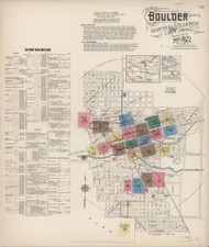 Boulder, Colorado 1922 - Old Map Colorado Fire Insurance Index