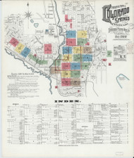 Colorado Springs, Colorado 1900 - Old Map Colorado Fire Insurance Index