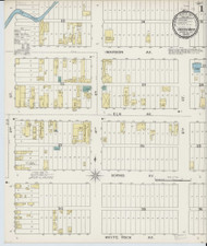 Crested Butte, Colorado 1893 - Old Map Colorado Fire Insurance Index