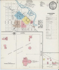 Fort Collins, Colorado 1891 - Old Map Colorado Fire Insurance Index