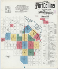 Fort Collins, Colorado 1906 - Old Map Colorado Fire Insurance Index