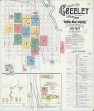 Greeley, Colorado 1906 - Old Map Colorado Fire Insurance Index