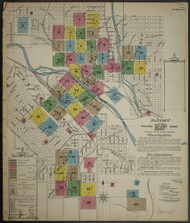 Pueblo, Colorado 1893 - Old Map Colorado Fire Insurance Index