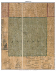 Ashford, Wisconsin 1858 Old Town Map Custom Print - Fond du Lac Co.