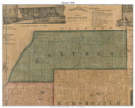 Calumet, Wisconsin 1858 Old Town Map Custom Print - Fond du Lac Co.