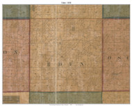 Eden, Wisconsin 1858 Old Town Map Custom Print - Fond du Lac Co.