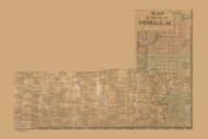 Fond du Lac City, Wisconsin 1858 Old Town Map Custom Print - Fond du Lac Co.