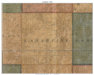 Lamartine, Wisconsin 1858 Old Town Map Custom Print - Fond du Lac Co.