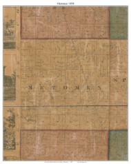Metomen, Wisconsin 1858 Old Town Map Custom Print - Fond du Lac Co.