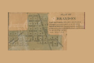 Brandon, Metomen, Wisconsin 1858 Old Town Map Custom Print - Fond du Lac Co.