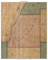 Taycheedah, Wisconsin 1858 Old Town Map Custom Print - Fond du Lac Co.