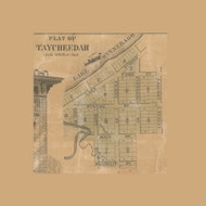 Taycheedah Village, Wisconsin 1858 Old Town Map Custom Print - Fond du Lac Co.
