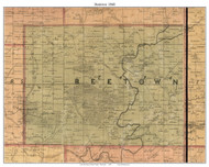 Beetown, Wisconsin 1858 Old Town Map Custom Print - Grant Co.
