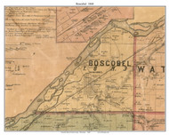 Boscobel, Wisconsin 1868 Old Town Map Custom Print - Grant Co.