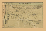 Glen Haven Village, Wisconsin 1868 Old Town Map Custom Print - Grant Co.