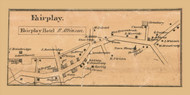 Fairplay Village, Jamestown, Wisconsin 1868 Old Town Map Custom Print - Grant Co.