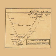 Jamestown Village, Wisconsin 1868 Old Town Map Custom Print - Grant Co.