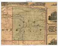 Muscoda, Wisconsin 1868 Old Town Map Custom Print - Grant Co.