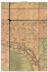 Potosi, Wisconsin 1868 Old Town Map Custom Print - Grant Co.
