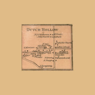 Dutch Hollow, Potosi, Wisconsin 1868 Old Town Map Custom Print - Grant Co.