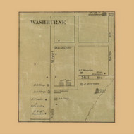 Washburn, Lima, Wisconsin 1868 Old Town Map Custom Print - Grant Co.
