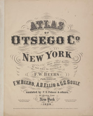 Title #00, New York 1868 Old Map Reprint - Otsego Co.