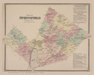 Springfield #08, New York 1868 Old Map Reprint - Otsego Co.