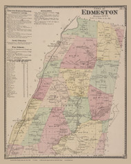 Edmeston #12, New York 1868 Old Map Reprint - Otsego Co.