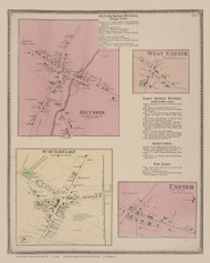 Fly Creek, Exeter, Schuyler Lake #15, New York 1868 Old Map Reprint - Otsego Co.