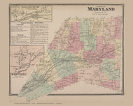 Maryland, Chaseville #33, New York 1868 Old Map Reprint - Otsego Co.