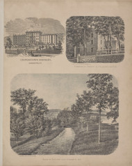 Schuyler Lake #46, New York 1868 Old Map Reprint - Otsego Co.